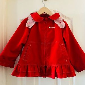 London fog cherries hooded jacket